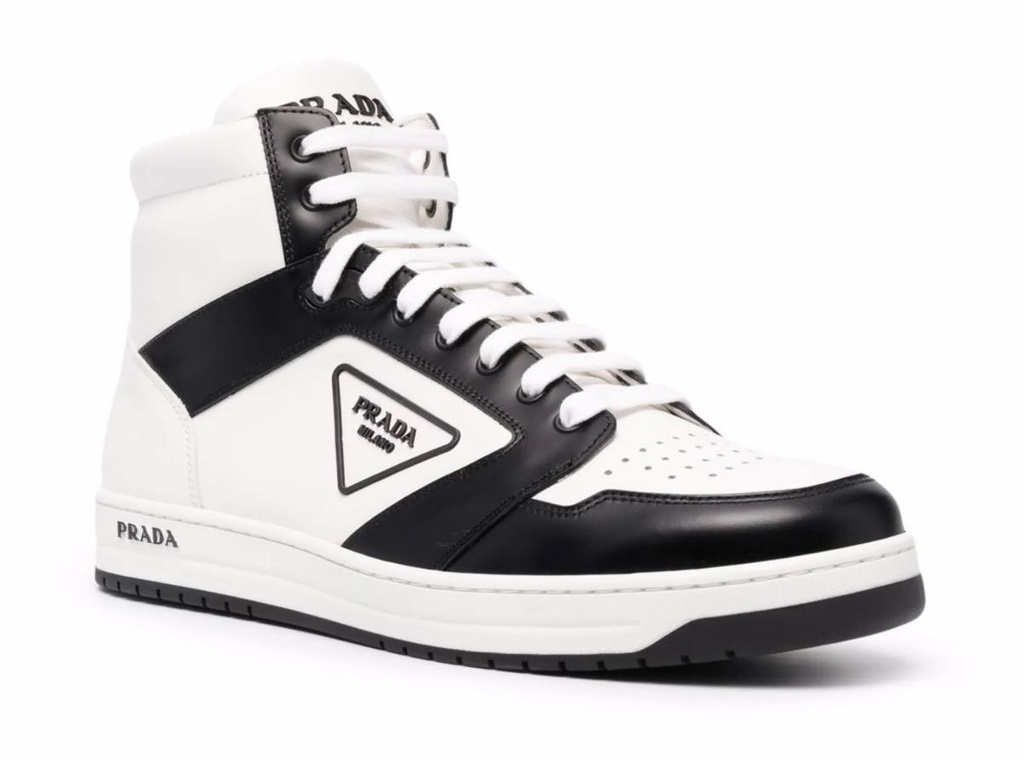 PRADA DISTRICT HIGH WHITE BLACK