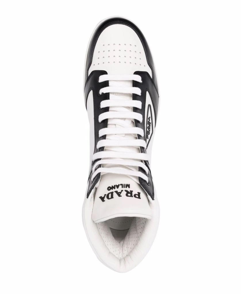 PRADA DISTRICT HIGH WHITE BLACK