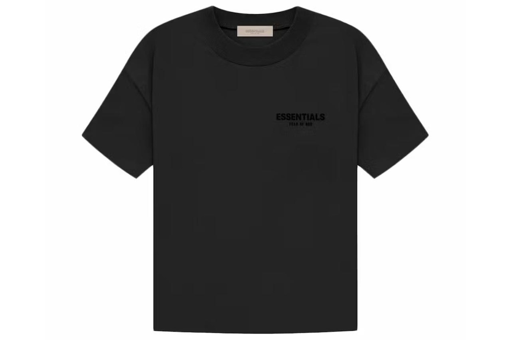 ESSENTIALS T -SHIRT STRETCH LIMO (BLACK)