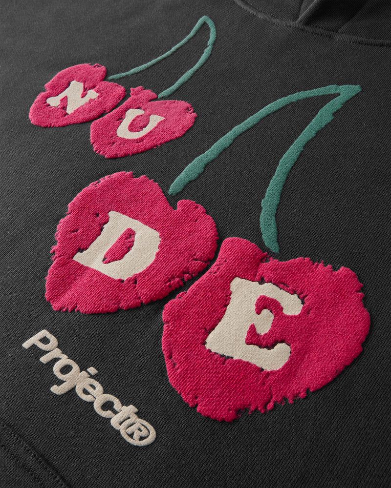 NUDE PROJECT HOODIE CHERRY PT.2 DARK GRAY