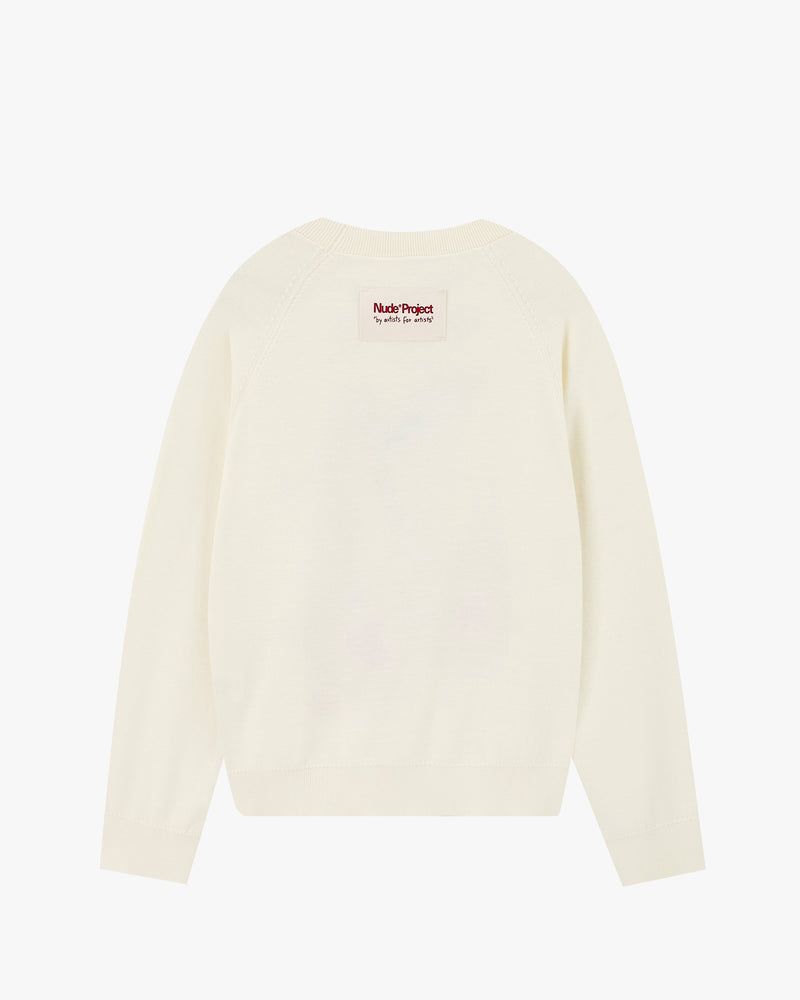 NUDE PROJECT SWEATER CERISE BEIGE RED