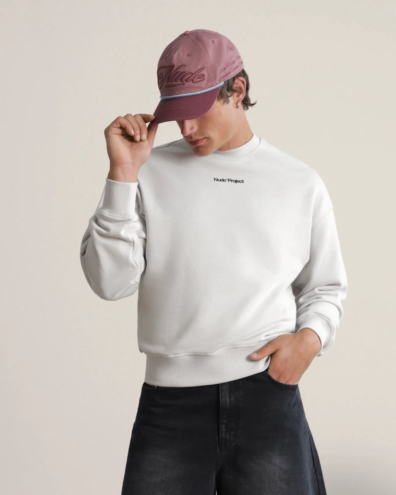 NUDE PROJECT CREWNECK LIL BOAT WHITE BLACK