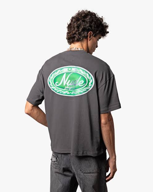 NUDE PROJECT T SHIRT LAUREL BLACK GREEN