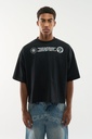 SCUFFERS CONFUSED BLACK T-SHIRT BLACK WHITE