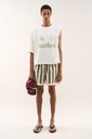 SCUFFERS PEARL WHITE T-SHIRT WHITE GREEN