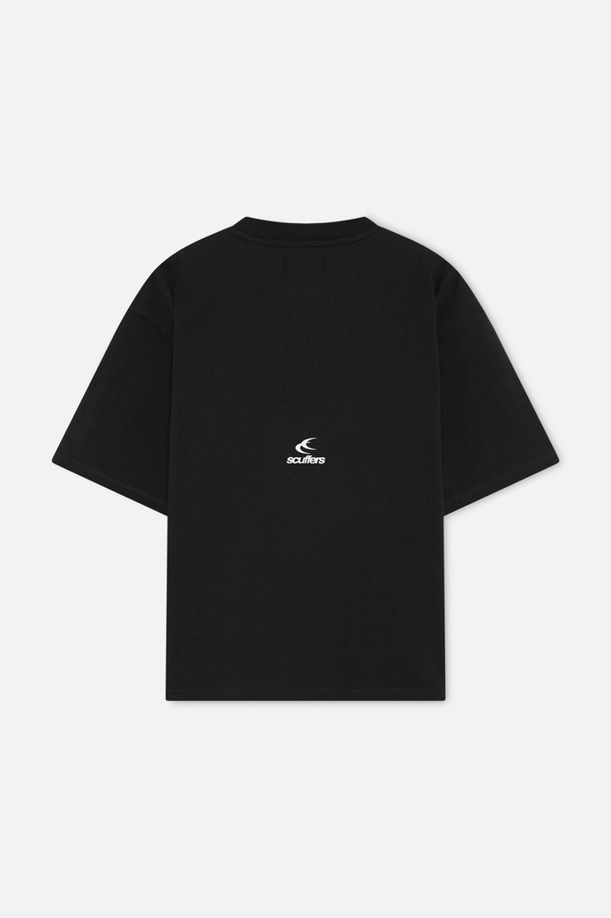 SCUFFERS PEARL BLACK T-SHIRT BLACK WHITE