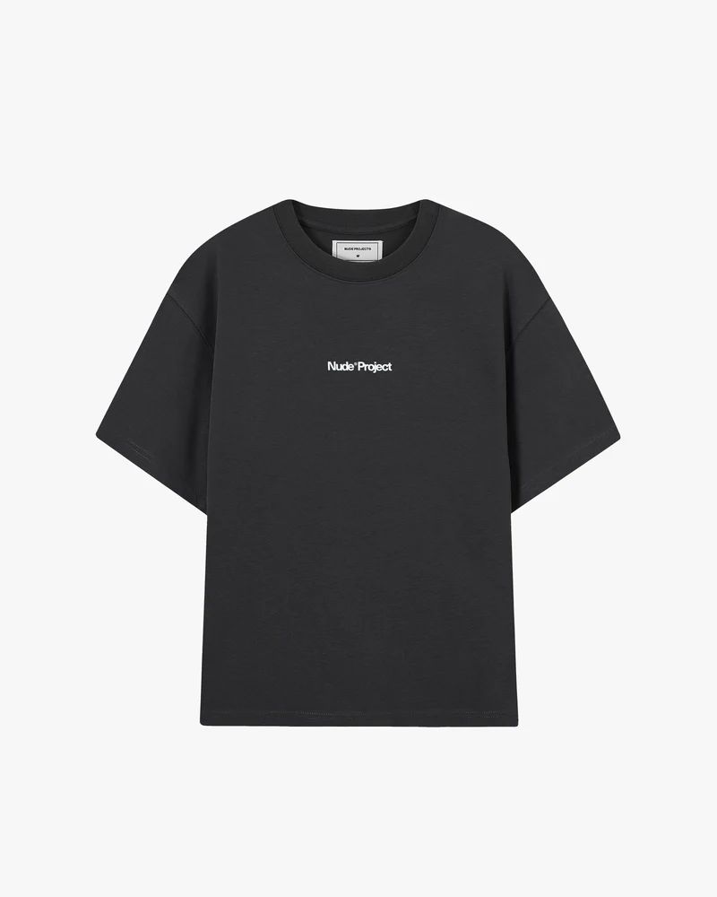 NUDE PROJECT ANSWER T SHIRT DARK GREY WHITE