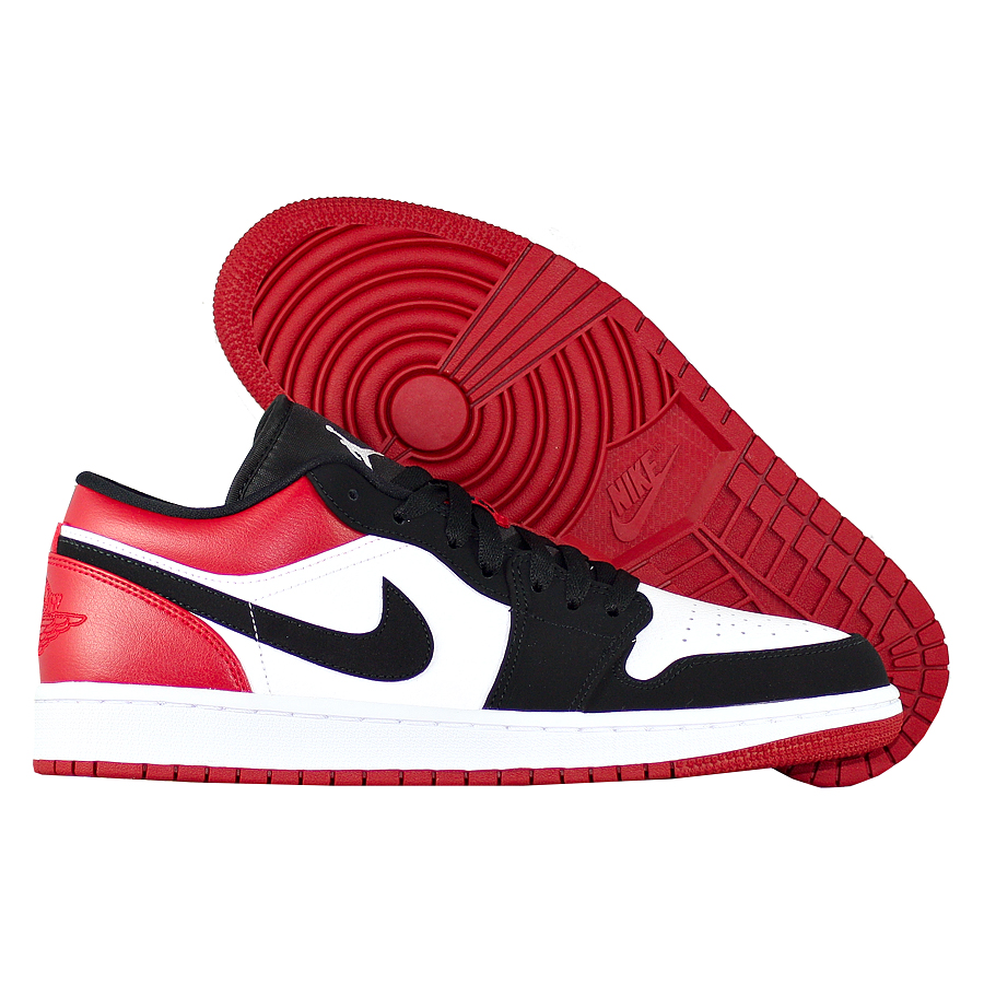 NIKE AIR JORDAN 1 LOW BLACK TOE