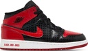 NIKE AIR JORDAN 1 MID BRED TEXT