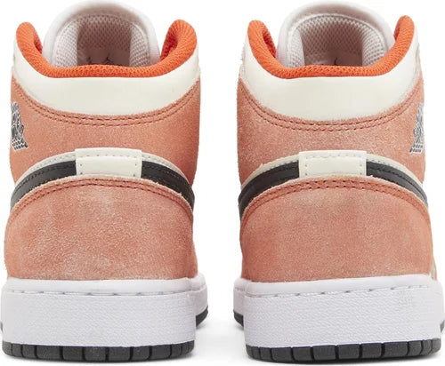 NIKE AIR JORDAN 1 MID ORANGE SUEDE