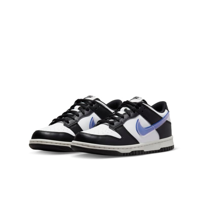 NIKE DUNK LOW PANDA BLUE SWOOSH