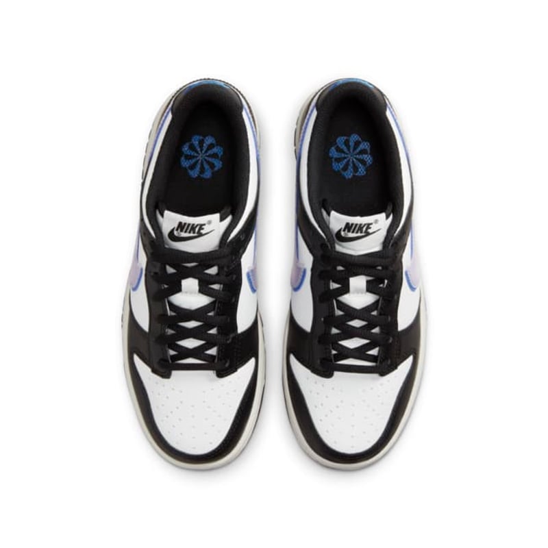 NIKE DUNK LOW PANDA BLUE SWOOSH