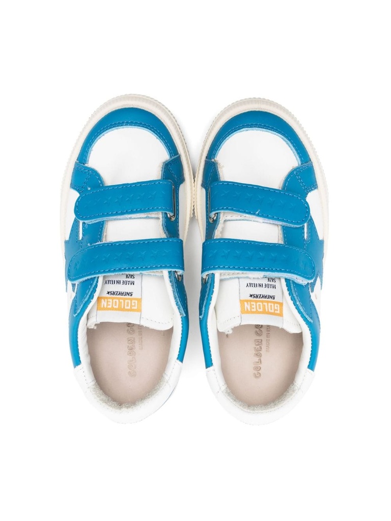 GOLDEN GOOSE KIDS MAY SCHOOL WHITE BLUE