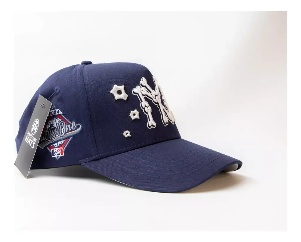 31 HATS NY BONES BLUE WHITE