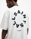 ALL SAINTS CIRCULO T SHIRT WHITE BLACK