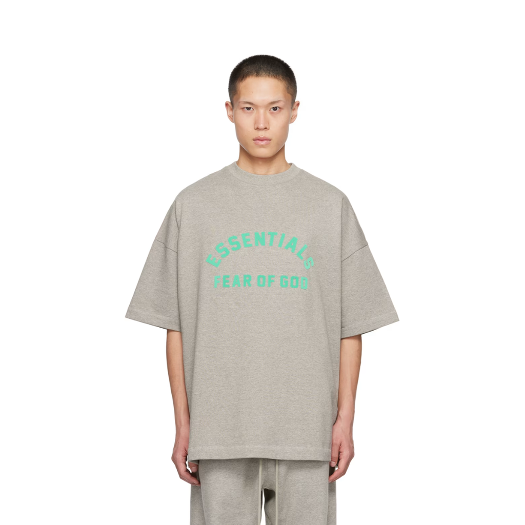ESSENTIALS T SHIRT GRAY GREEN