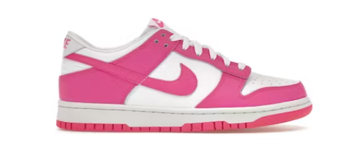 NIKE DUNK LOW WHITE FUCHSIA
