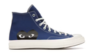 CONVERSE CHUCK TAYLOR CDG HIGH BLUE BLACK