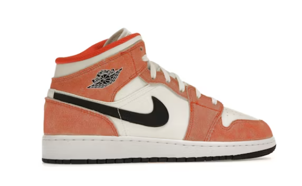 NIKE AIR JORDAN 1 MID ORANGE SUEDE