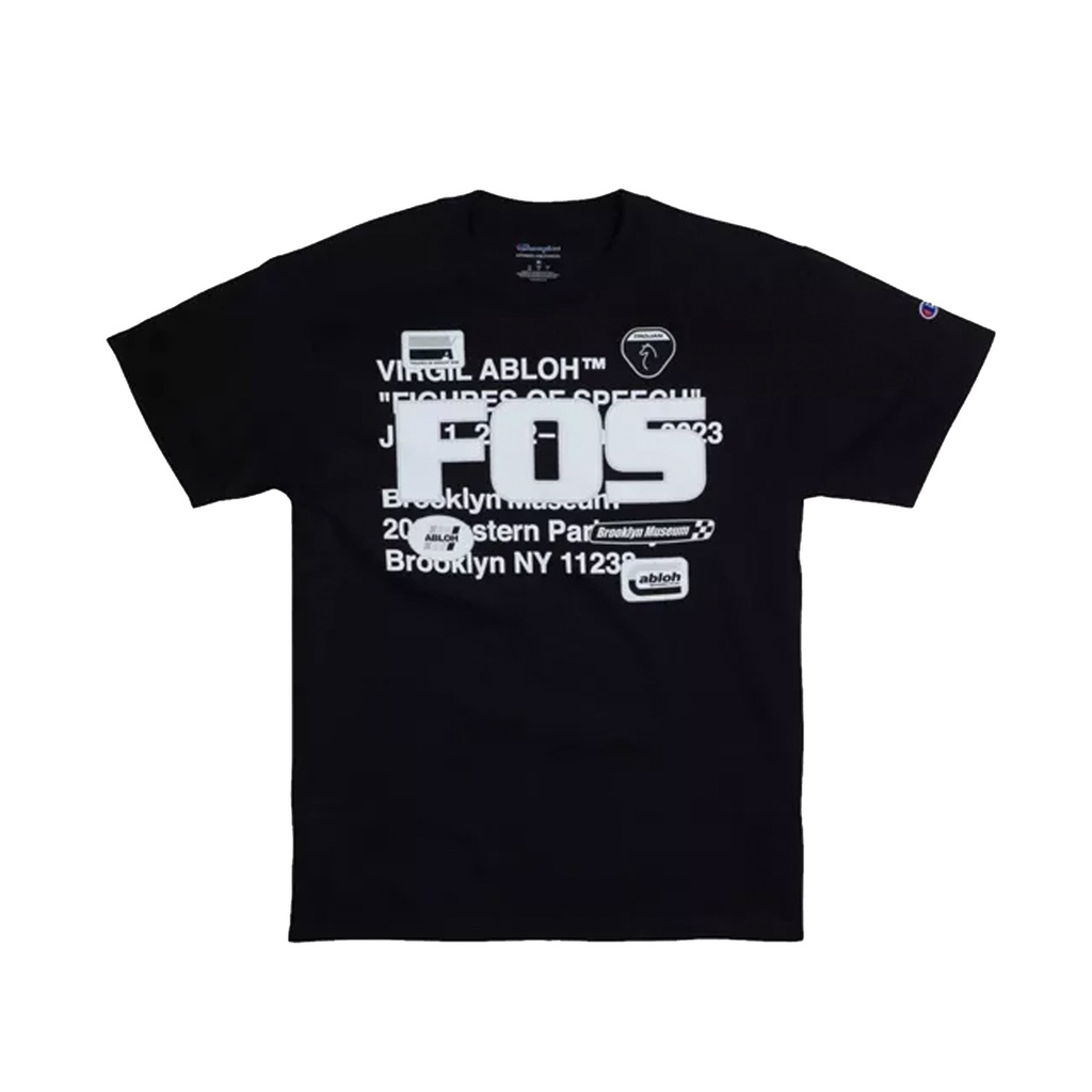 CHAMPION T SHIRT BLACK FIGURES OF SPEECH