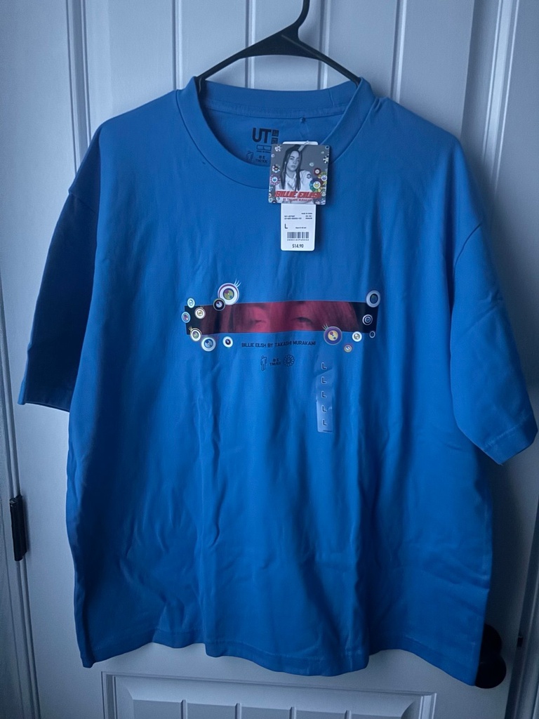 UNIQLO X BILLIE EILISH T SHIRT BLUE EYES