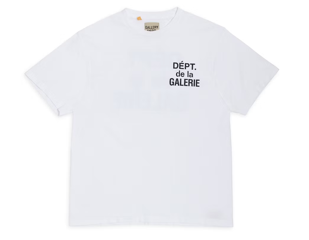 GALLERY DEPT T SHIRT WHITE BLACK LOGO