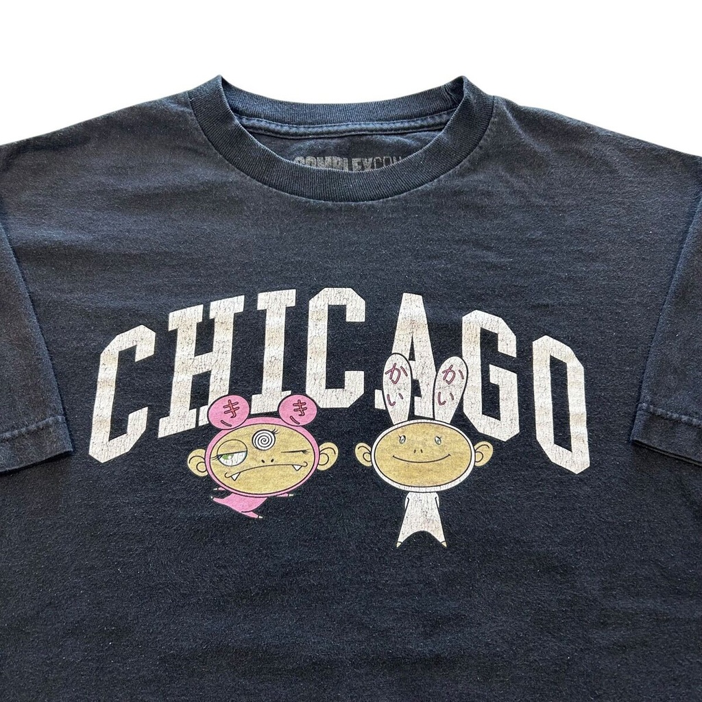 COMPLEX T SHIRT BLACK CHICAGO MURAKAMI