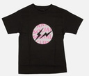 ANTI SOCIAL SOCIAL CLUB T SHIRT BLACK SILVER PINK