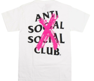 ANTI SOCIAL SOCIAL CLUB TSHIRT LOGO CANCELED WHITE