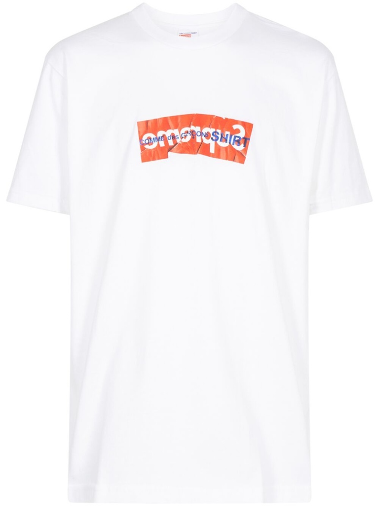 SUPREME T SHIRT CDG WHITE RED