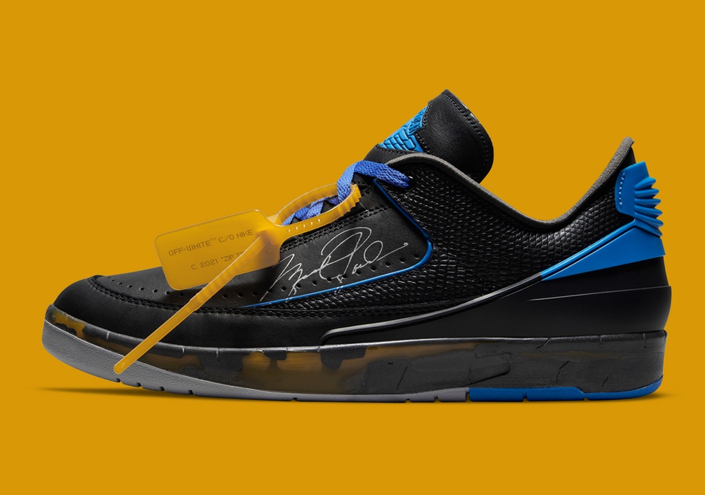 NIKE X OFF WHITE JORDAN 2 BLACK BLUE