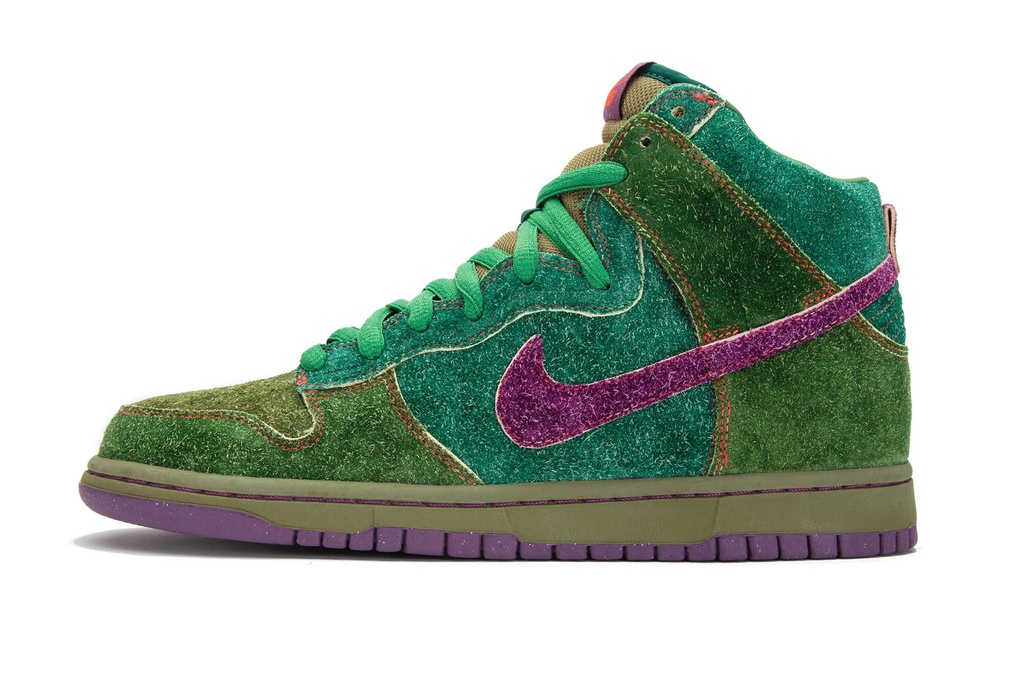 NIKE SKUNK DUNK HIGH GREEN PURPLE