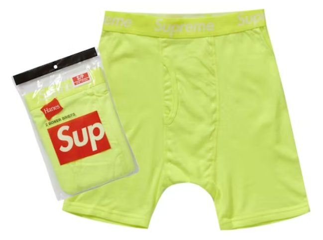 SUPREME BOXERS AMARILLO FLUORESCENTE