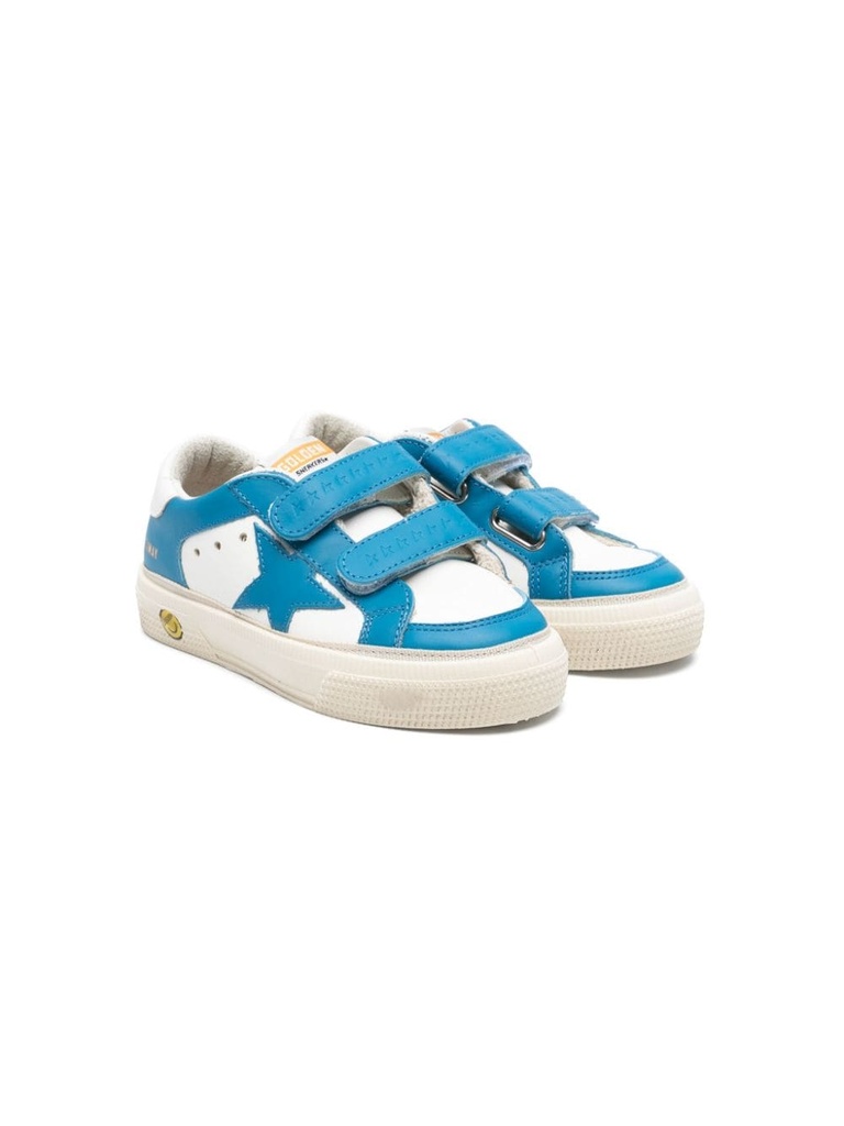 GOLDEN GOOSE KIDS MAY SCHOOL WHITE BLUE