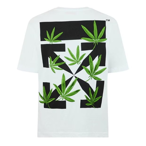 OFF WHITE T SHIRT ARROW WEED WHITE