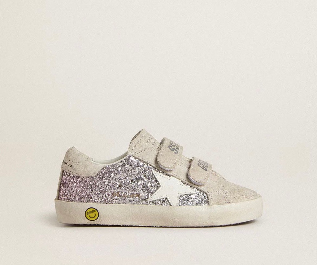 GOLDEN GOOSE KIDS SUPERSTAR WHITE PINK