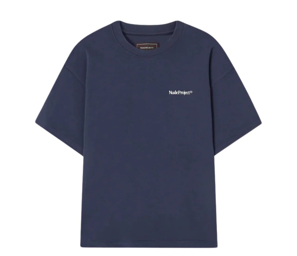 NUDE PROJECT T SHIRT ORIGINS NAVY BLUE WHITE