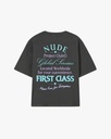 NUDE PROJECT T SHIRT FIRST CLASS DARK GREY GREEN VIOLET