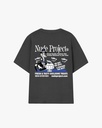 NUDE PROJECT T SHIRT FAST FOOD DARK GRAY BLUE