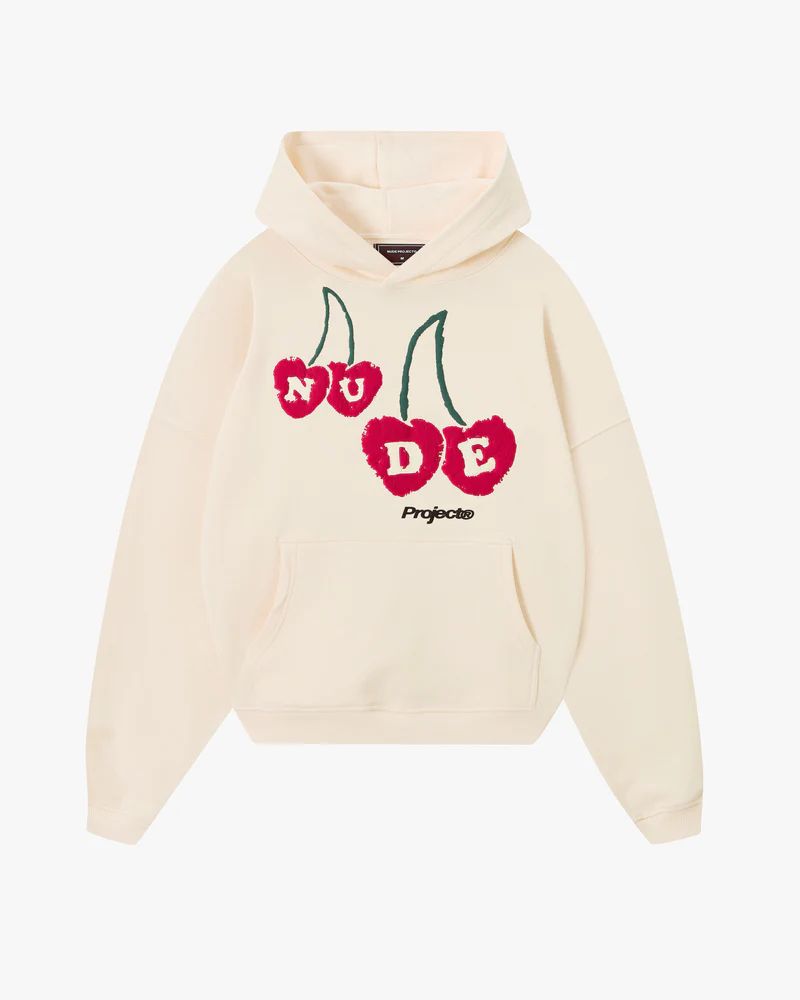 NUDE PROJECT HOODIE CHERRY PT.2 BEIGE RED