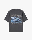 NUDE PROJECT T SHIRT YACHT CLUB DARK GRAY BLUE