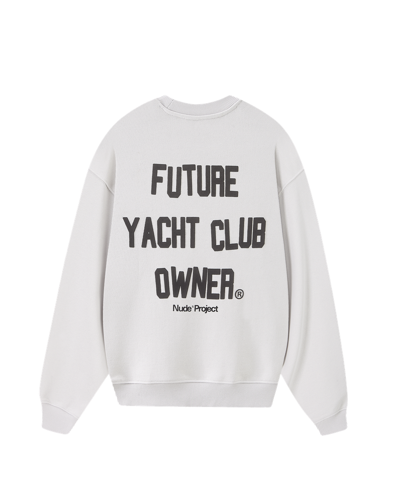 NUDE PROJECT CREWNECK LIL BOAT WHITE BLACK