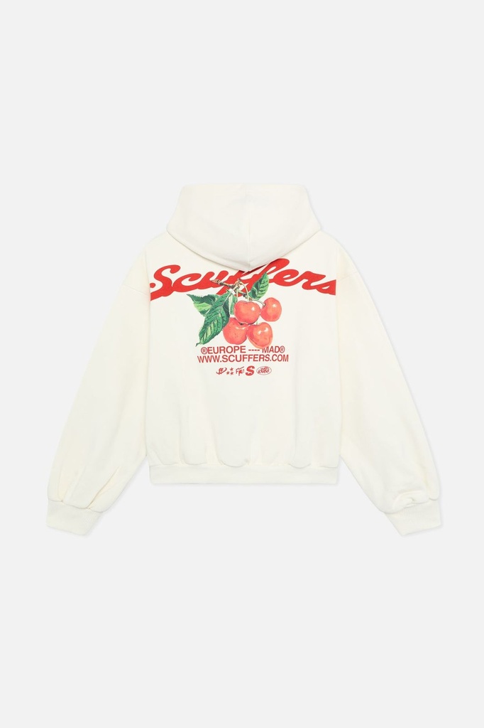 SCUFFERS HOODIE TROPICAL ECRU WHITE