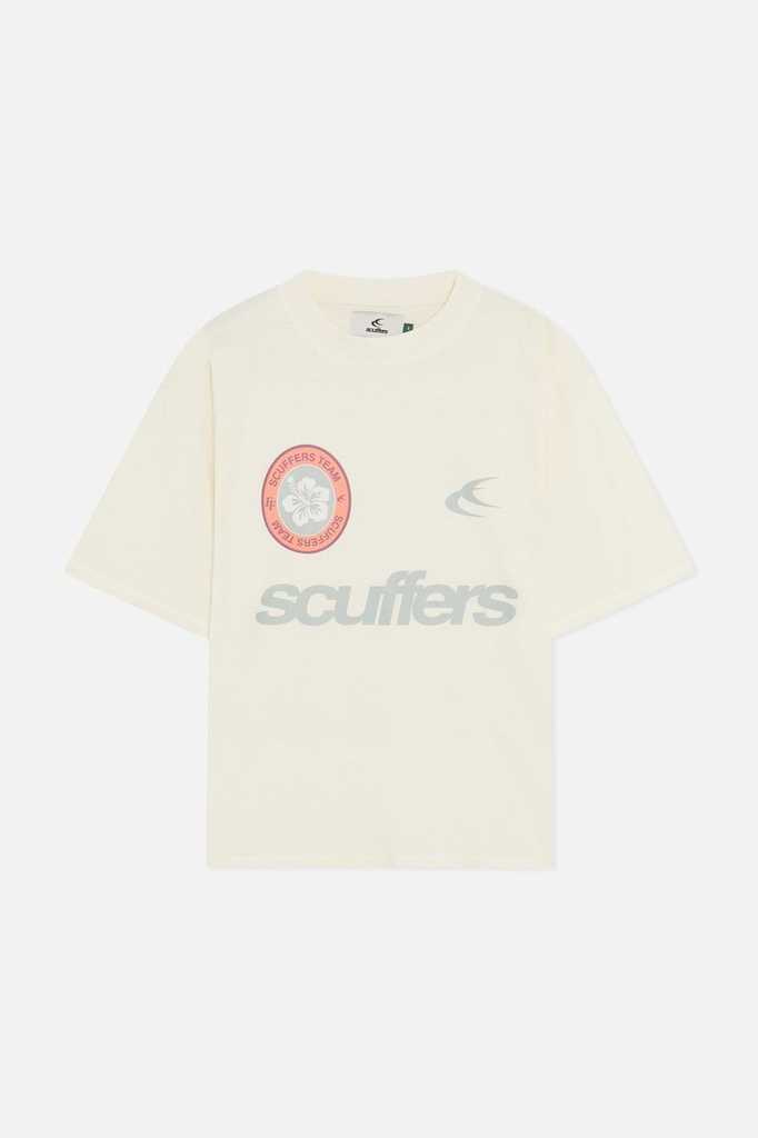 SCUFFERS CALI ECRU T-SHIRT BEIGE ORANGE