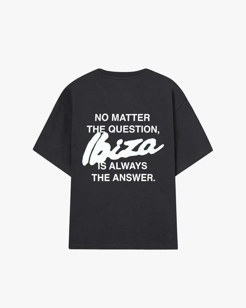 NUDE PROJECT ANSWER T SHIRT DARK GREY WHITE