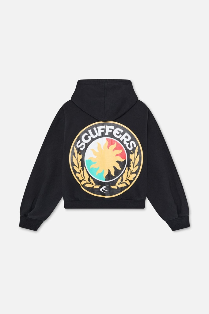 SCUFFERS CHAMP BLACK ZIPPED BLACK YELLOW