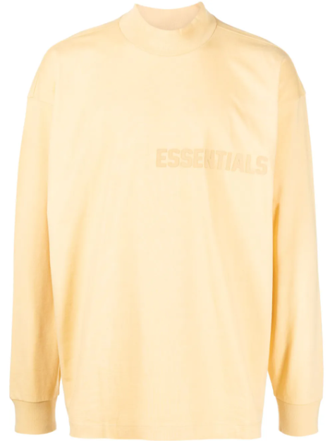 FEAR OF GOD ESSENTIALS T SHIRT MANGA LARGA YELLOW BUTTER
