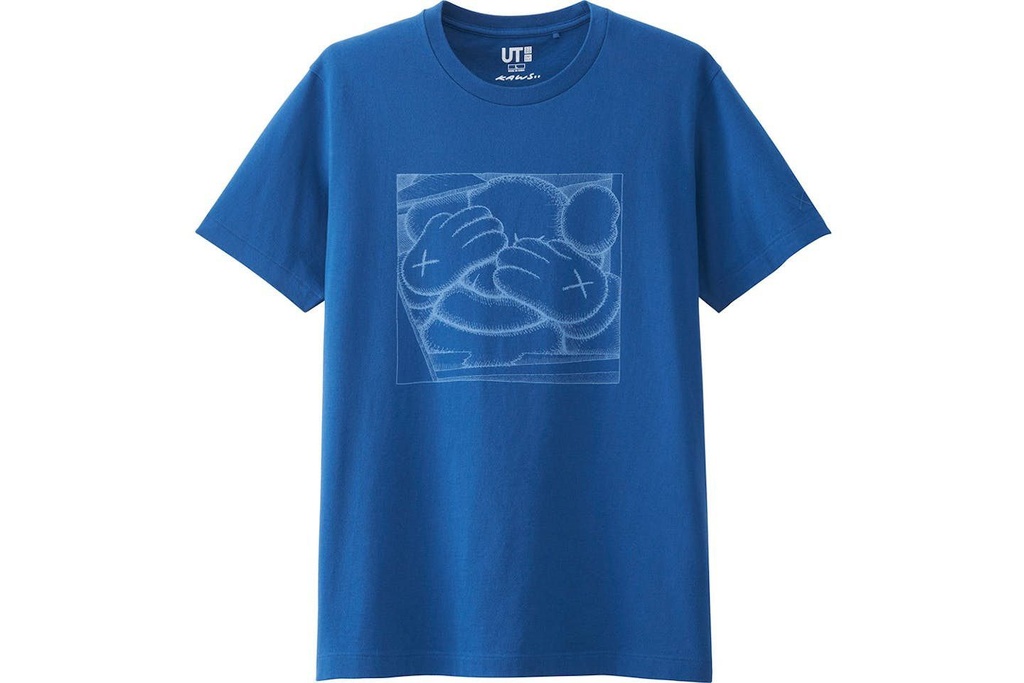 UNIQLO X KAWS CHUM T SHIRT BLUE WHITE