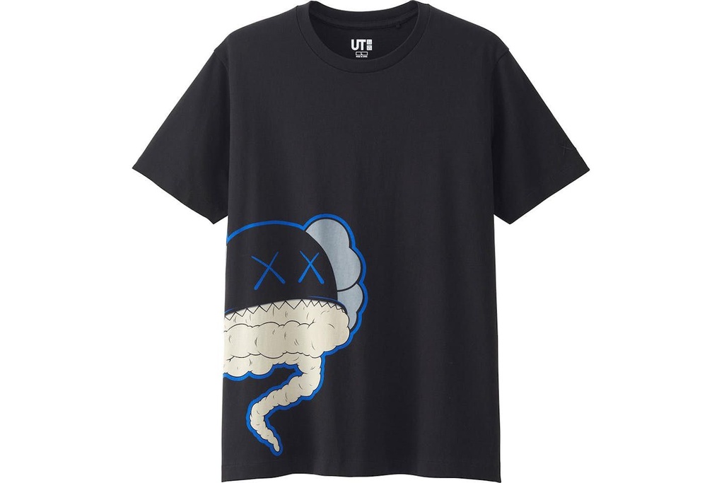 UNIQLO X KAWS T SHIRT CLOUD BLACK BLUE WHITE