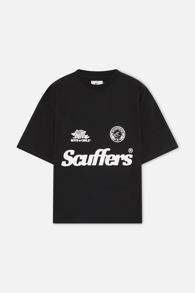 SCUFFERS PEARL BLACK T-SHIRT BLACK WHITE